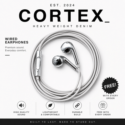 CORTEX® "Chrome Earbuds"