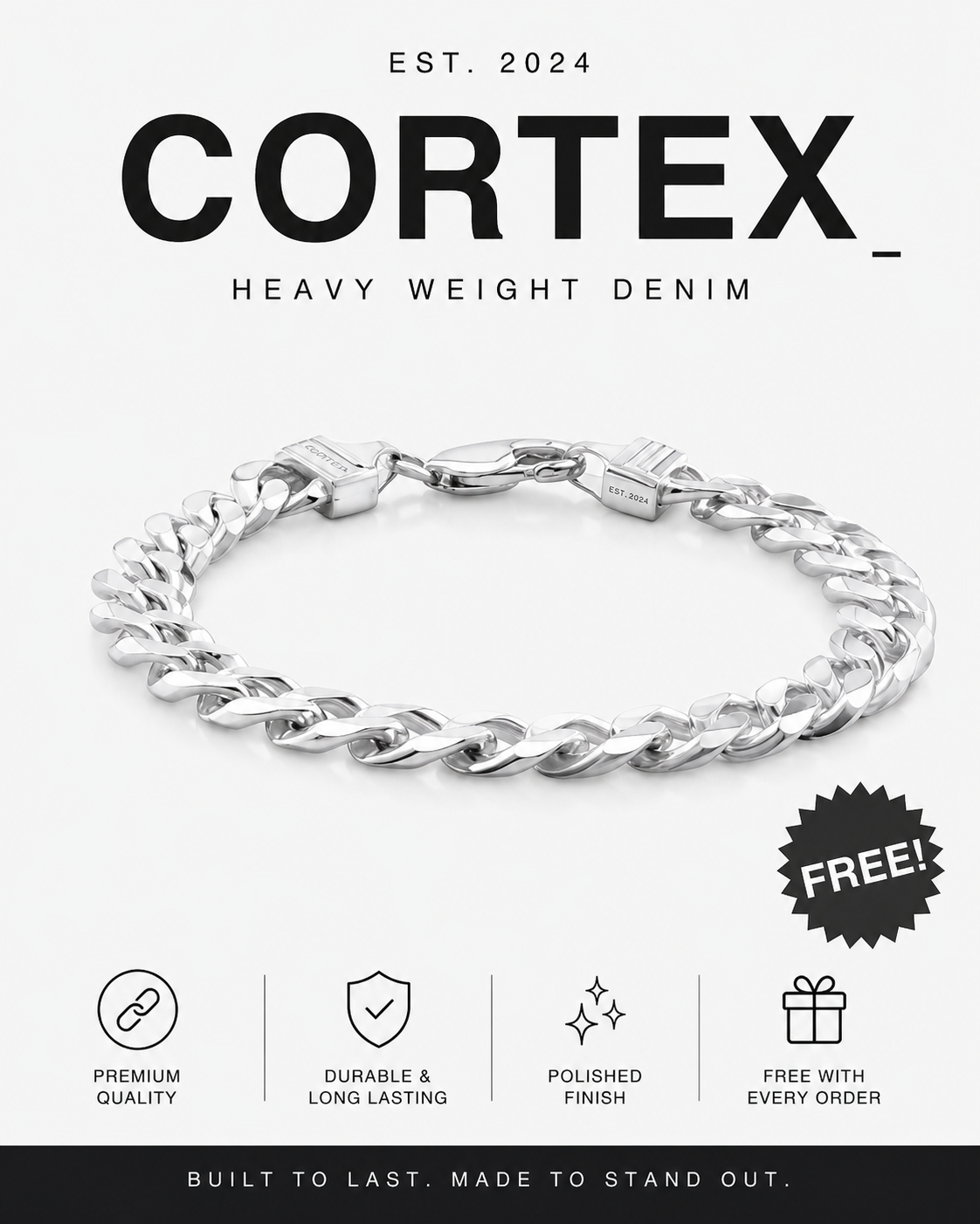 CORTEX® "Silver Bracelet"